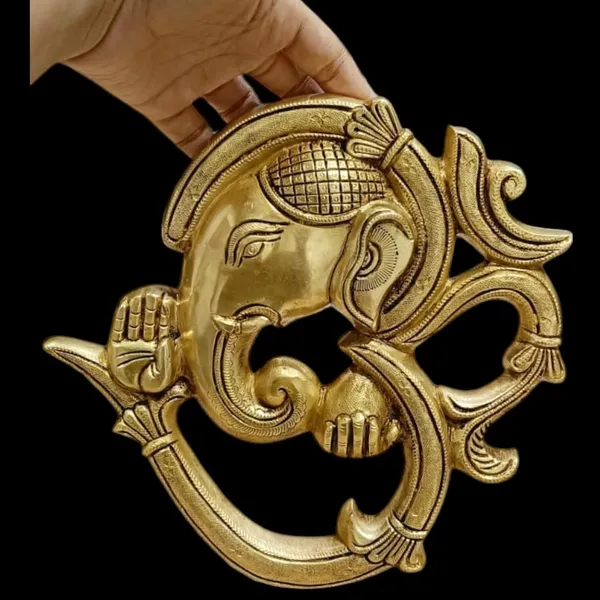 Sjl_Wall_Hanging_Lord_Ganesha_In_Om_Showpiece_For_Decor_Ideal_Gifting_Purposes_Decorative_Showpiece_21_Cm_Brass_Gold