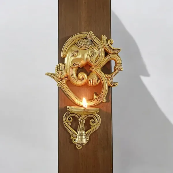 Sjl_Ganesha_In_Om_Wall_Hanging_Diya_Decorative_Oil_Lamp_For_Home_Diwali_Festivals_Brass_Hanging_Diya_Height_13_Inch