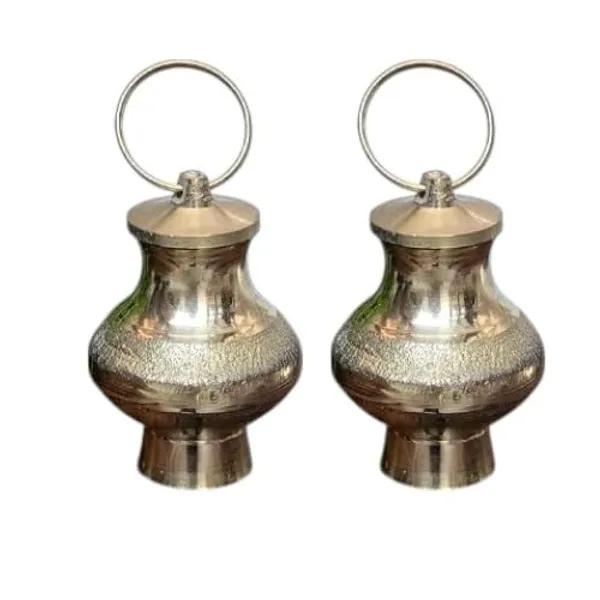 Sjl_Brass_Antique_Finish_Pair_Of_2_Gangajal_Lota_For_Gangajal_Storage_Gift_Purpose_Vintage_With_Handle_Brass_Kalash_Height_2.5_Inch_Gold