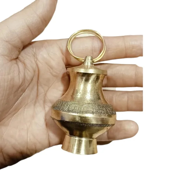 Sjl_Brass_Antique_Finish_Pair_Of_2_Gangajal_Lota_For_Gangajal_Storage_Gift_Purpose_Vintage_With_Handle_Brass_Kalash_Height_2.5_Inch_Gold