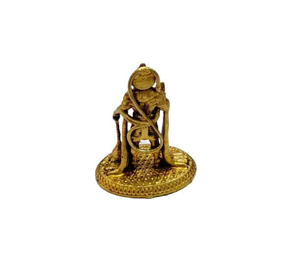 Sjl_Exports_Lord_Hanuman_Brass_Idol_With_Gadaa_For_Devotion_Gift_Brass_Hanuman_Ji_Standing_With_Gada_Idol_Compact_5_Cm_Size