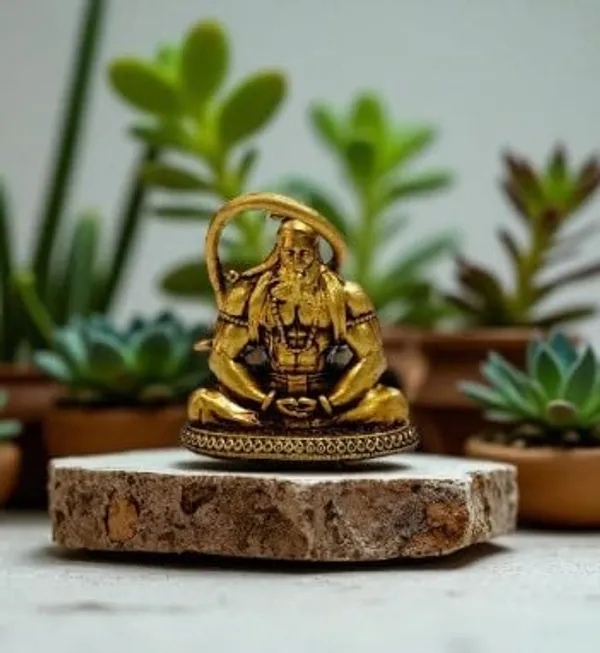 Sjl_Exports_Hanuman_Ji_Sitting_In_Meditation_Brass_Idol_For_Devotion_Gift_Mini_Brass_Hanuman_Ji_Idol_Sitting_In_Dhyaan_Pose_5_Cm