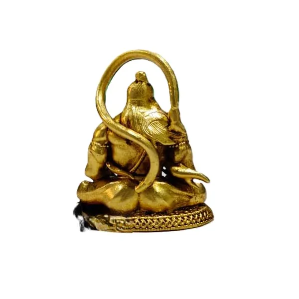 Sjl_Exports_Hanuman_Ji_Sitting_In_Meditation_Brass_Idol_For_Devotion_Gift_Mini_Brass_Hanuman_Ji_Idol_Sitting_In_Dhyaan_Pose_5_Cm