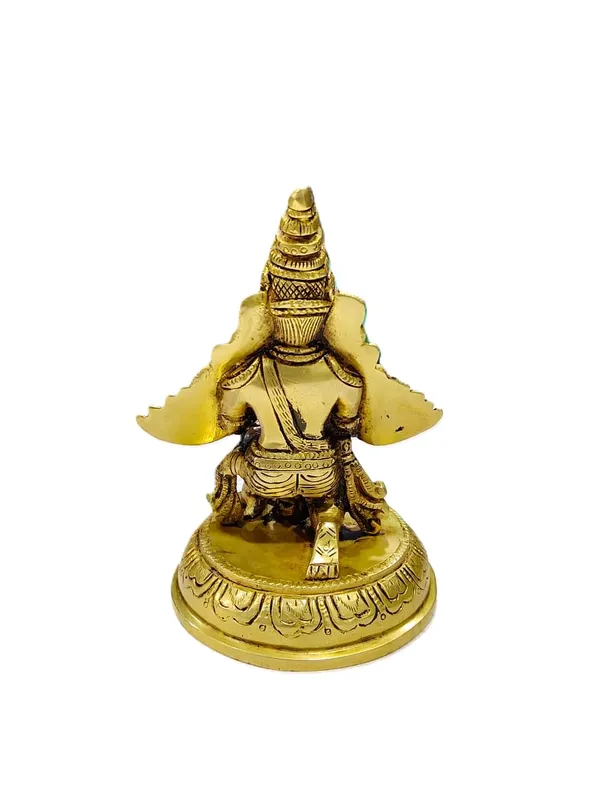 Sjl_Exports_Brass_Garuda_Dev_Decorative_Idol_14_Cm_Traditional_Temple_Murti_Home_And_Office_Decor