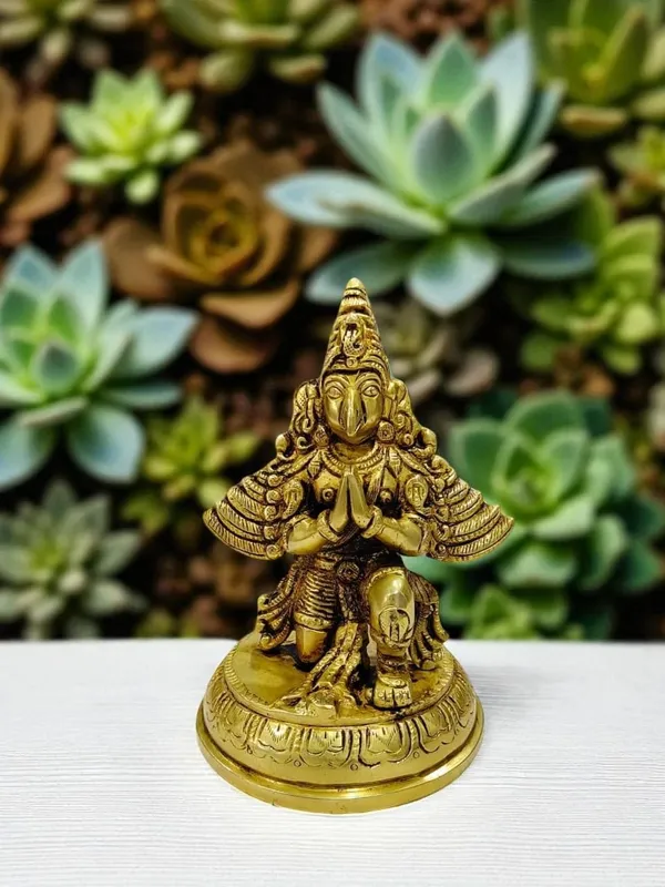 Sjl_Exports_Brass_Garuda_Dev_Decorative_Idol_14_Cm_Traditional_Temple_Murti_Home_And_Office_Decor