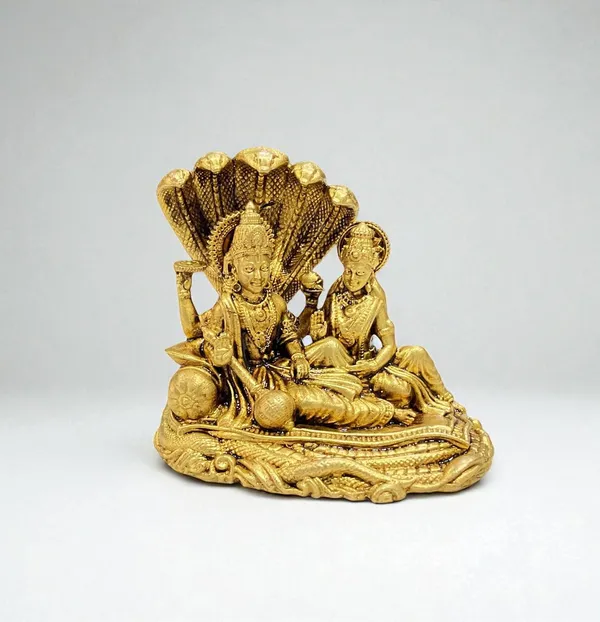 Sjl_Exports_Wax_Casting_Brass_Lakshmi_Narayan_Religious_Statue_With_Sheshnag_7_Cm_Golden_Finish_Temple_Decor_Lakshmi_Narayan_On_Naag_Devta_Brass_Statue_For_Prosperity_Protection