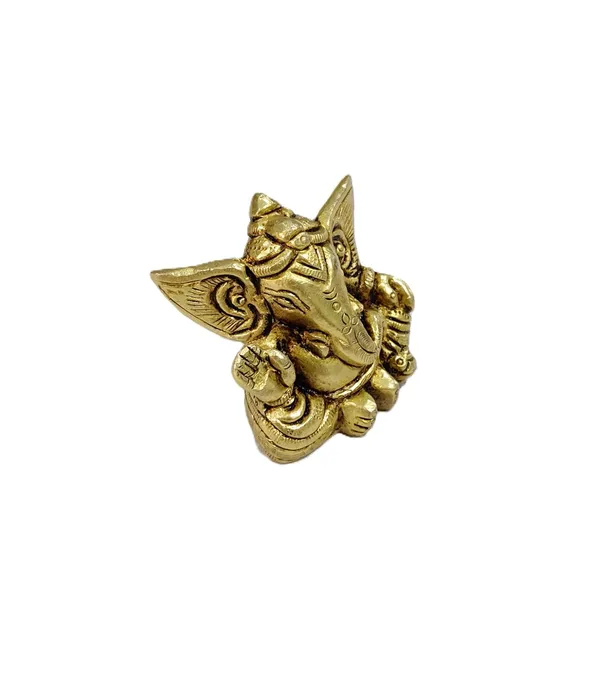 Sjl_Exports_Brass_Ganesha_Sitting_Idol_For_Puja_Home_Temple_Mini_Brass_Ganesh_Statue_Sitting_Posture_5_Cm_Sacred_Idol