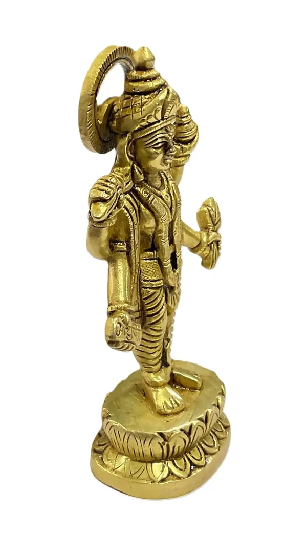 Sjl_Exports_Brass_Lord_Dhanvantari_Idol_God_Of_Ayurveda_Healing_Statue_Handcrafted_Brass_Dhanvantari_Murti_For_Puja_Temple_Decor_15_Cm