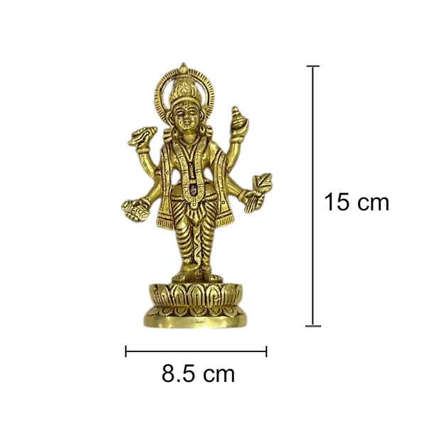 Sjl_Exports_Brass_Lord_Dhanvantari_Idol_God_Of_Ayurveda_Healing_Statue_Handcrafted_Brass_Dhanvantari_Murti_For_Puja_Temple_Decor_15_Cm