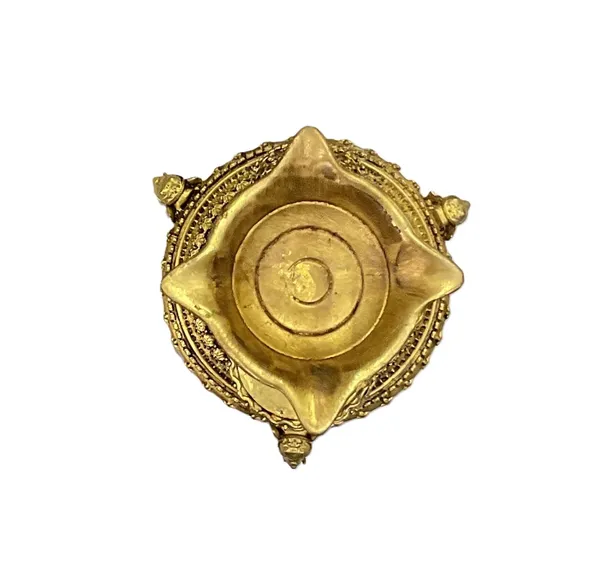 Sjl_Exports_Wax_Casting_Unique_Brass_Elephant_Lamp_Trunk_Holding_Diya_For_Temple_Home_Pack_Of_2_Traditional_Brass_Elephant_Oil_Lamp_Auspicious_Diya_For_Home_Temple_15_Cm