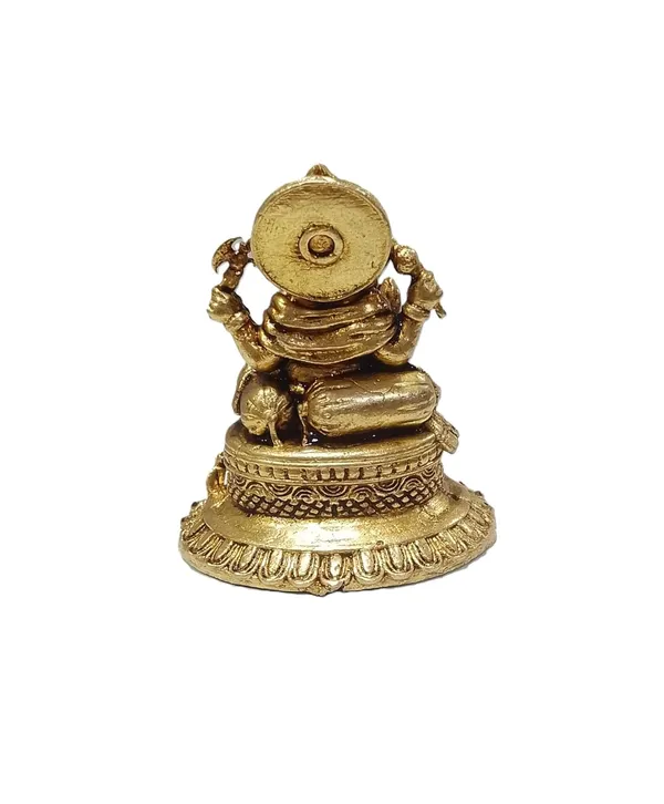 Sjl_Exports_Wax_Casting_Brass_Ganesha_Idol_Sitting_On_Sofa_4.5_Cm_Height_Gold_Finish_Religious_Decor_Traditional_Brass_Ganpati_Statue_Sitting_Pose_Idol_For_Devotion_Decor