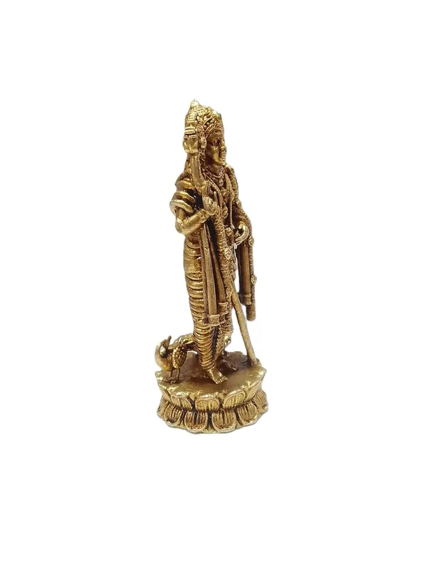 Sjl_Exports_Wax_Casting_Lord_Kartikeya_Brass_Statue_Hindu_Deity_Idol_7_Cm_Height_Religious_Temple_Decor