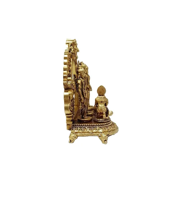 Sjl_Exports_Wax_Casting_Brass_Ram_Darbar_Idol_6X6_Cm_Lord_Ram_Sita_Lakshman_Hanuman_Statue_Ram_Darbar_Brass_Murti_Small_6_X_6_Cm_Idol_For_Puja_Home_Temple