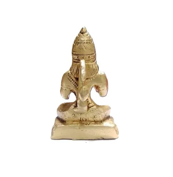 Sjl_Exports_Pure_Brass_Hanuman_Ji_Religious_Statue,_7_Cm_Height,_Gold_Finish,_Traditional_Seated_Pose_For_Home_Temple