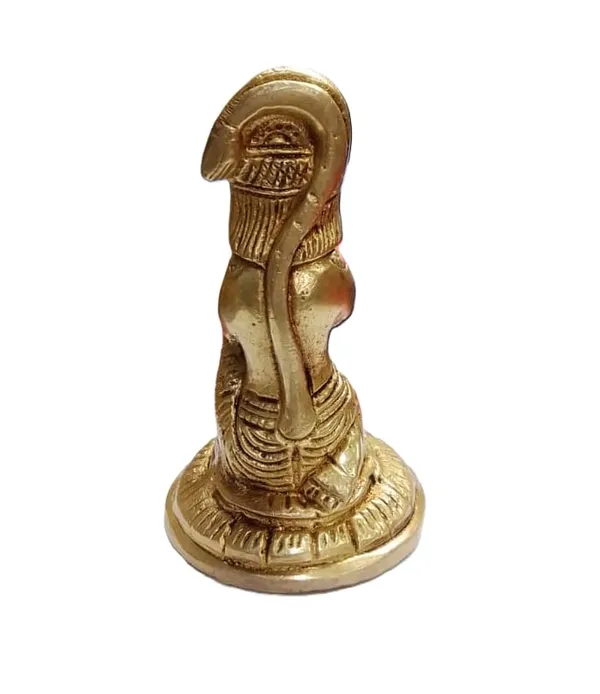 Sjl_Exports_Brass_Hanuman_Religious_Statue_8.5_Cm_Height_Gold_Finish_Traditional_Seated_Pose_Temple_Decor_Brass_Hanuman_Ji_Murti_Home_Temple_Office_Gifting_Idol