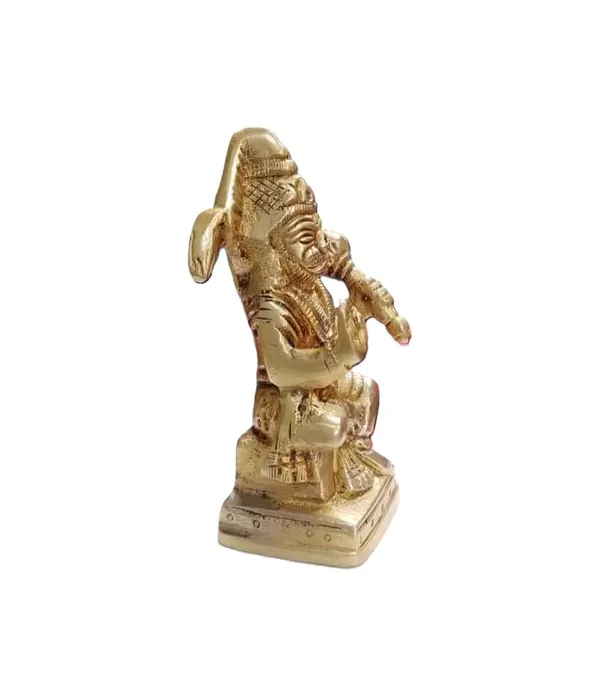 Sjl_Exports_Elegant_Brass_Hanuman_Statue__Divine_Decor_For_Home_And_Office_-_8.5_Cm,_Handcrafted_Brass_Hanuman_Murti_-_Symbol_Of_Strength,_Devotion_And_Protection