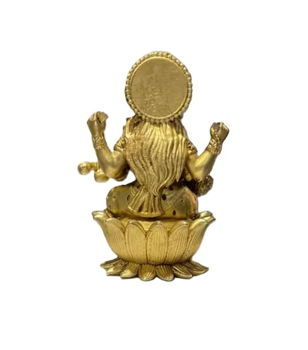 Sjl_Exports_Brass_Saraswati_Idol_Hindu_Goddess_Statue_Gold_Finish_Traditional_Temple_Decor_9_X_5_Cm_Handcrafted_Religious_Figurine