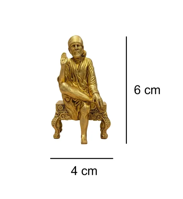 Sjl_Exports_Brass_Sai_Baba_Idol_Gold_Finish_Small_6X4_Cm_Religious_Figurine_Decorative_Seated_Statue_For_Home_Temple_Indoor_Decor