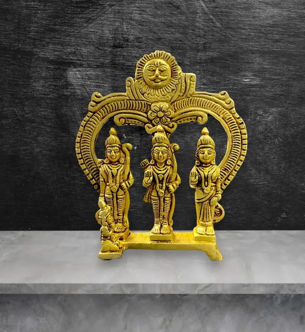 Sjl_Exports_Brass_Ram_Darbar_Idol_Set_Gold_Polished_Traditional_Temple_Collection_18_Cm_Height_Decorative_Arch_Design_Religious_Home_Decor_Indoor_Use