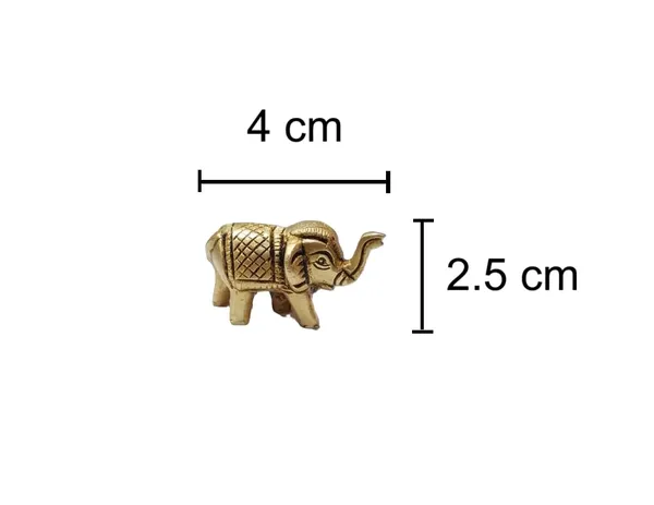 Sjl_Exports_Beautiful_Mini_Brass_Elephant_Pairs_For_Home_Decor_Brass_Mini_Elephant_Statues_For_Decoration_2.5_Cm