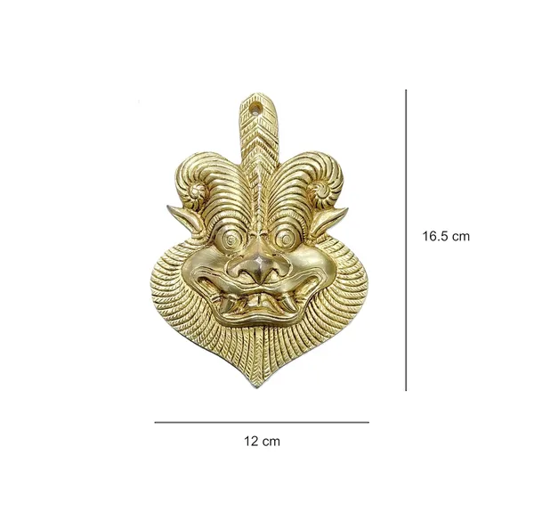 Sjl_Exports_Traditional_Brass_Yali_Wall_Decor_South_Indian_Temple_Art_Antique_Gold_Finish_Handcrafted_Guardian_Deity_Sculpture_Wall_Hanging_For_Home_Temple_16.5_X_12_X_3_Cm