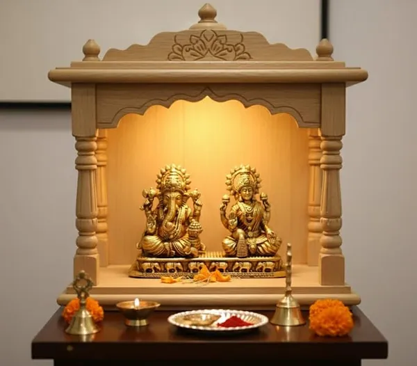 Sjl_Wax_Casting_Brass_Ganesh_Lakshmi_Statue_Hindu_Deity_Figurine_Gold_Finish_Religious_Home_Decor_10Cm_X_7Cm_Traditional_Elephant_Base_Design
