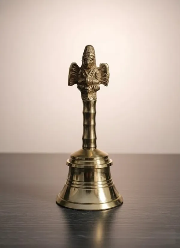 Sjl_Brass_Garuda_Hand_Bell_Traditional_Pooja_Ghanti_Gold_15_Cm_Height_7_Cm_Width_Polished_Finish_Religious_Decor_For_Home_Temple_Art_Deco_Style