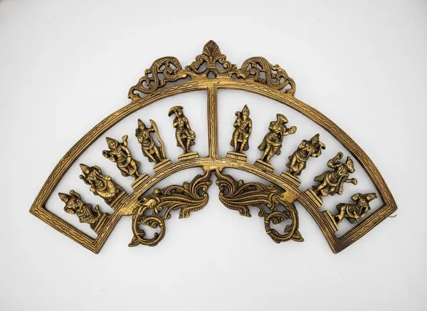 Sjl_Antique_Brass_Vishnu_Dashavatara_Wall_Hanging_Semi_Arch_Design_Traditional_Indian_Temple_Art_24_X_13_Inches_Home_Decor_For_Pooja_Room_Living_Room