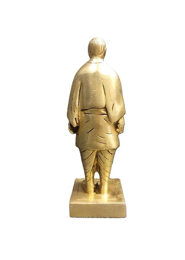 Sjl_Brass_Statue_Of_Unity_Showpiece,_Decorative_Figurine,_Gold,_21_Cm,_Traditional_Home_Decor,_Office_Display_Piece