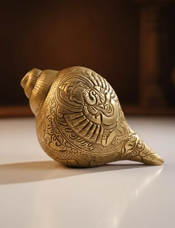 Sjl_Exports_Handcrafted_Brass_Ganesha_Engraved_Shankh_Decorative_Vamavarti_Blowing_Conch_For_Pooja_Home_Decor_Pure_Brass_Made_Pooja_Shankh_For_Mandir_Decoration