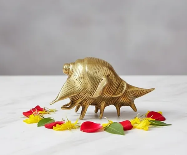Sjl_Antique_Brass_Blowing_Shankh_Functional_Loud_Sounding_Vamavarti_Conch_With_Ribbed_Design_For_Rituals_Aarti