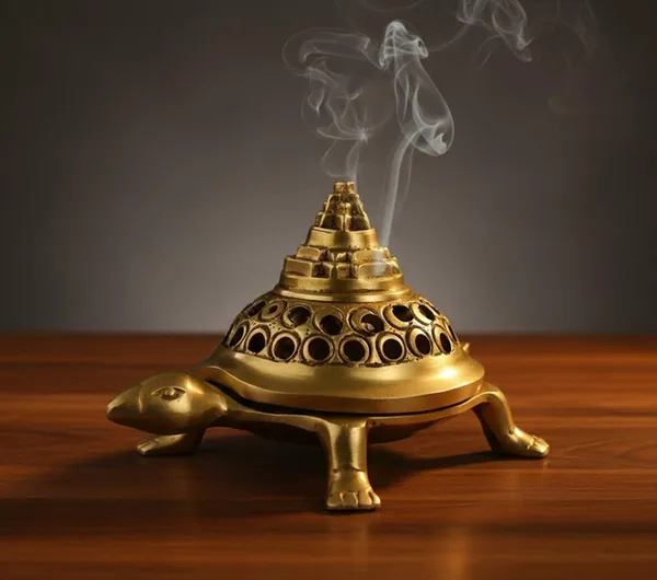 Sjl_Brass_Turtle_Dhoop_Dani_Incense_Burner_Golden_Finish_With_Sri_Yantra_Perforated_Lid_Traditional_Home_Decor