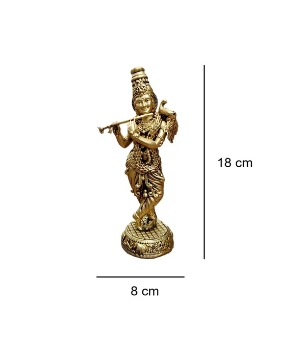 Sjl_Wax_Casting_Brass_Lord_Krishna_Statue_With_Flute_Golden_Finish_Handcrafted_Hindu_Deity_Figurine_For_Home_Temple_Office_Decor_Religious_Gift