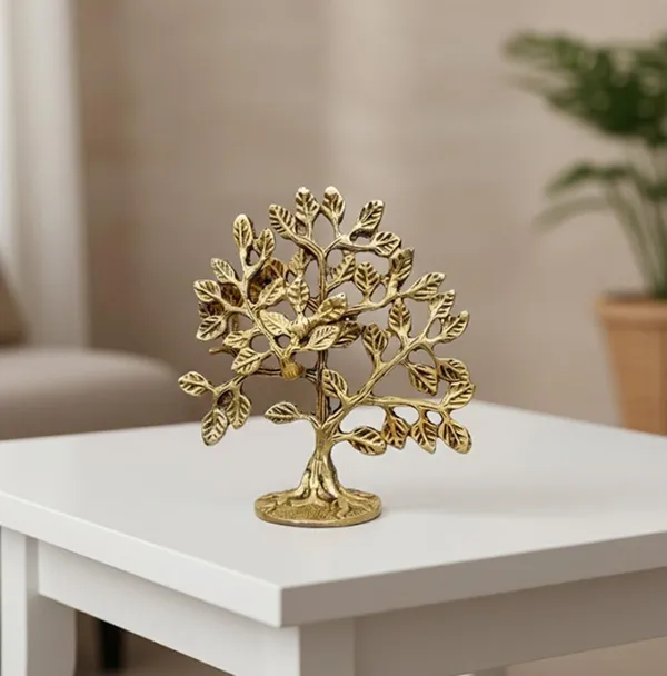 Sjl_Exports_Brass_Decorative_Tree_Figurine_Golden_Finish_14_Cm_Handcrafted_Metal_Tree_Sculpture_For_Home_Decor_Office_Desk_Table_Top