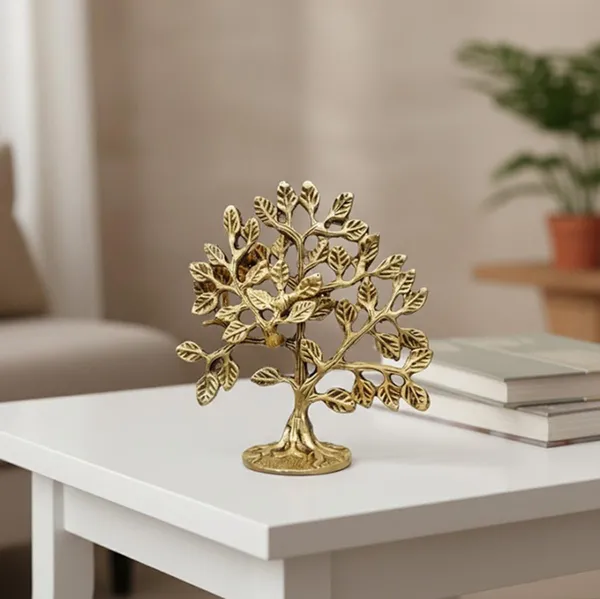 Sjl_Exports_Brass_Decorative_Tree_Figurine_Golden_Finish_14_Cm_Handcrafted_Metal_Tree_Sculpture_For_Home_Decor_Office_Desk_Table_Top