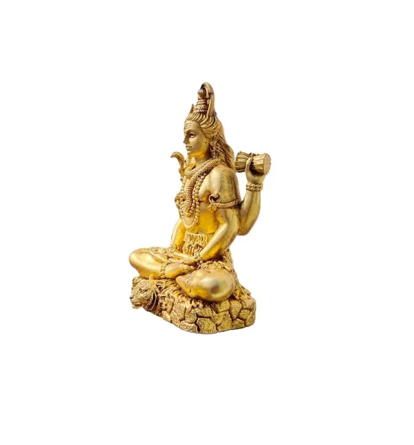 Sjl_Wax_Casting_Pure_Brass_Lord_Shiva_Meditating_Statue_Mahadev_Idol_With_Trishul_Damru_Handcrafted_Hindu_God_Murti_For_Home_Mandir_Office_Decor_12_X_9_Cm