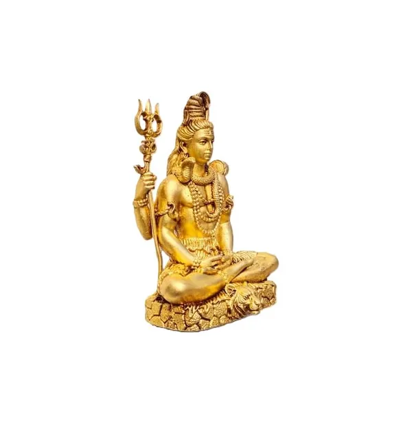 Sjl_Wax_Casting_Pure_Brass_Lord_Shiva_Meditating_Statue_Mahadev_Idol_With_Trishul_Damru_Handcrafted_Hindu_God_Murti_For_Home_Mandir_Office_Decor_12_X_9_Cm