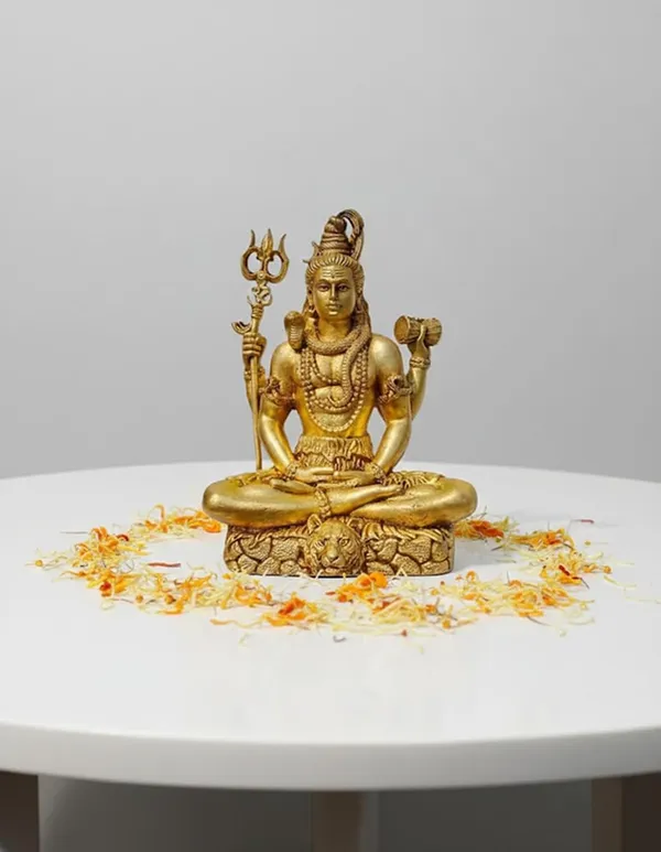 Sjl_Wax_Casting_Pure_Brass_Lord_Shiva_Meditating_Statue_Mahadev_Idol_With_Trishul_Damru_Handcrafted_Hindu_God_Murti_For_Home_Mandir_Office_Decor_12_X_9_Cm