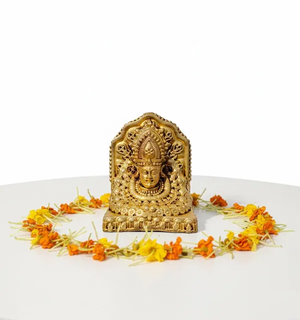 Sjl_Wax_Casting_Pure_Brass_Khatu_Shyam_Ji_Murti_Handcrafted_Shyam_Baba_Idol_For_Home_Mandir_Office_Car_Dashboard_Decor_7.5_X_6_Cm