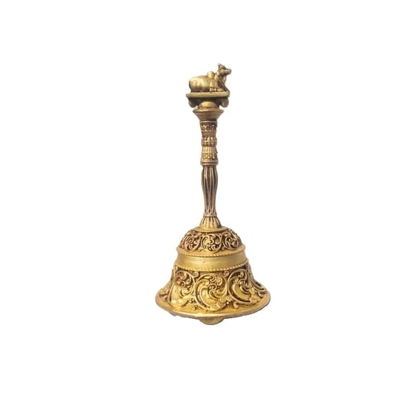 Sjl_Wax_Casting_Premium_Brass_Nandi_Pooja_Ghanti_Gold_11_Cm_Height_Traditional_Hand_Bell_With_Ornate_Carvings_Temple_Worship_Bell