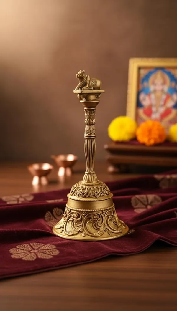 Sjl_Wax_Casting_Premium_Brass_Nandi_Pooja_Ghanti_Gold_11_Cm_Height_Traditional_Hand_Bell_With_Ornate_Carvings_Temple_Worship_Bell