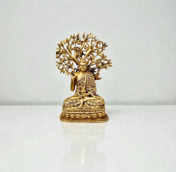 Sjl_Brass_Buddha_Statue_Under_Bodhi_Tree_Golden_Antique_Finish_Handcrafted_Meditation_Decor_12_Cm_Height