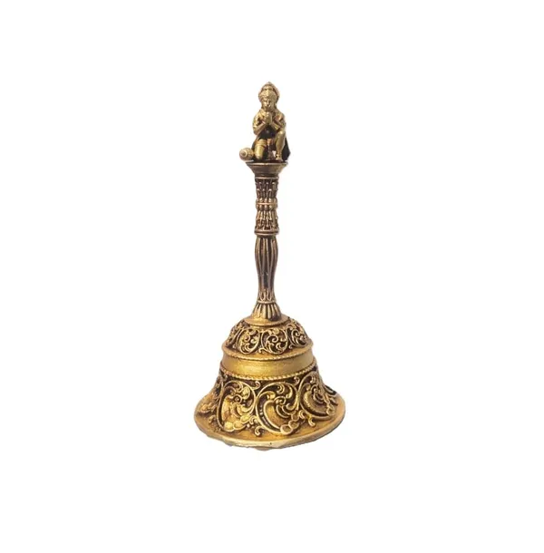 Sjl_Brass_Pooja_Ghanti_With_Hanuman_Ji_Design_Handcrafted_Temple_Bell_Golden_Finish_12_Cm_Height_Religious_Theme_Indoor_Worship