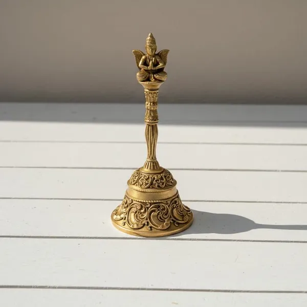 Sjl_Brass_Pooja_Ghanti_Hand_Bell_With_Garuda_Design_Golden_Antique_Finish_11_Cm_Height_Traditional_Handicraft_For_Temple_Worship_And_Aarti
