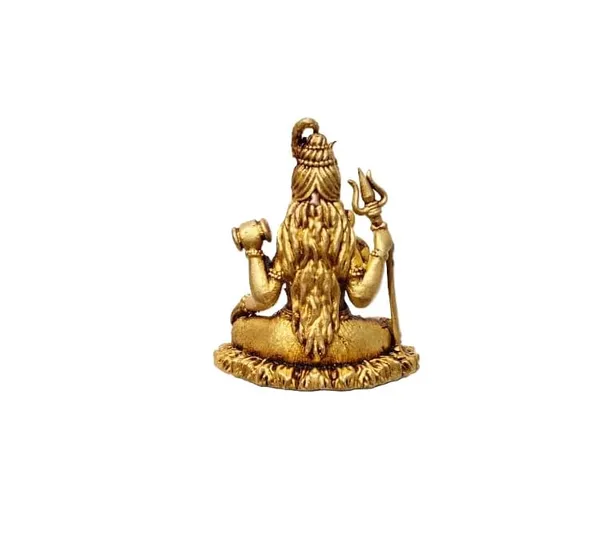 Sjl_Wax_Casting_Pure_Brass_Lord_Shiva_Statue_Dhyan_Pose_Mini_Mahadev_Meditating_Idol_For_Home_Mandir_Office_Car_Dashboard_Decor_5.5_X_4.5_Cm