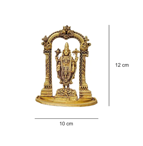 Sjl_Wax_Casting_Pure_Brass_Tirupati_Balaji_Statue_Standing_Pose_Lord_Venkateswara_Handcrafted_Idol_For_Home_Mandir_Pooja_Decor_12_X_10_Cm
