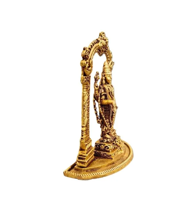 Sjl_Wax_Casting_Pure_Brass_Tirupati_Balaji_Statue_Standing_Pose_Lord_Venkateswara_Handcrafted_Idol_For_Home_Mandir_Pooja_Decor_12_X_10_Cm