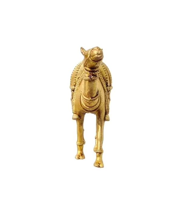Sjl_Wax_Casting_Premium_Brass_Camel_Figurine_Golden_Antique_Finish_Handcrafted_Animal_Statue_With_Saddle_Design_10Cm_X_7Cm_Traditional_Indian_Folk_Art_Decor