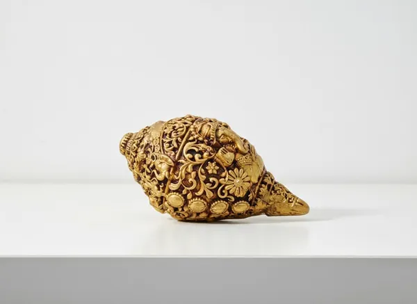 Sjl_Wax_Casting_Pure_Brass_Non_Blowing_Shankh_With_Ganesh_Ji_Engraving_Handcrafted_Decorative_Pooja_Shankh_For_Home_Mandir_Spiritual_Decor_9_X_5_Cm