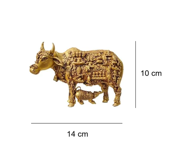 Sjl_Wax_Casting_Pure_Brass_Kamdhenu_Cow_With_God_Engraving_Handcrafted_Sacred_Cow_Idol_For_Home_Mandir_Pooja_Vastu_Decor